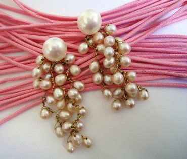 big pearl earrings