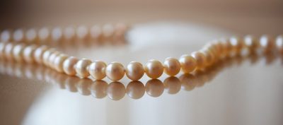 pink pearl necklace