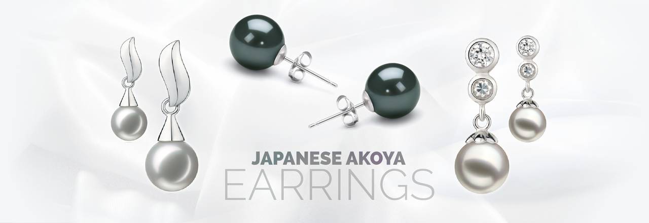 Landing banner for Japanese Akoya Earrings