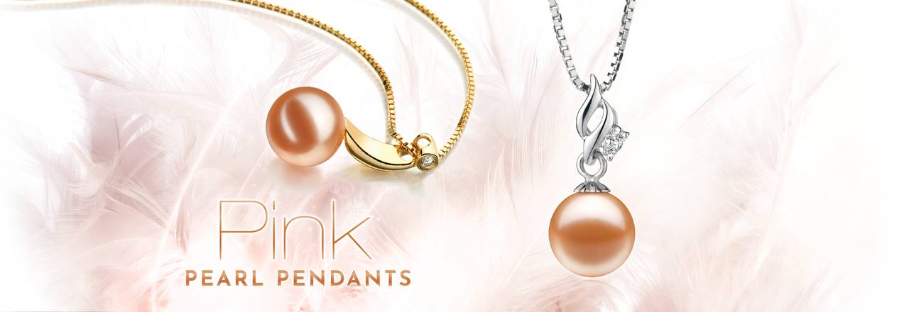 PearlsOnly Pink Pearl Pendants